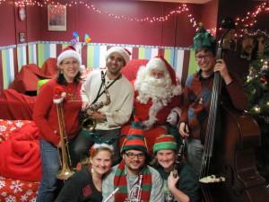 Santa and Band